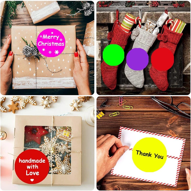 Well Tile 2 Inch Color-Code Labels Round Circle Stickers for Color Coding - Fluorescent Green Inventory Labels Moving Stickers for Labeling Warehouse Classroom Office Food Service and Medical 500 Pcs - Image 5